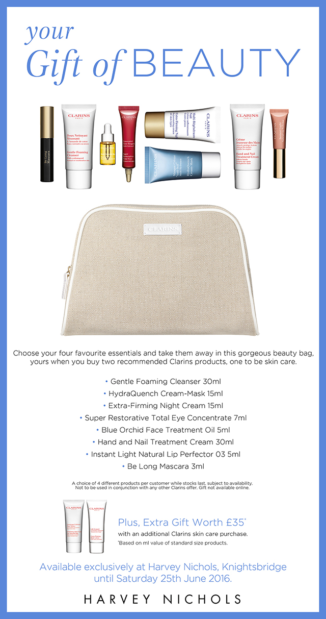 Harvey Nhicols Gift Of Beauty Clarins